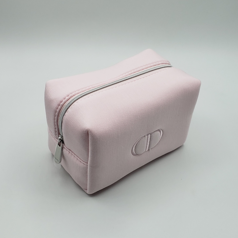 Dior Pink Cosmetic Bag Leather Minimalist Design - Picture 5 of 12